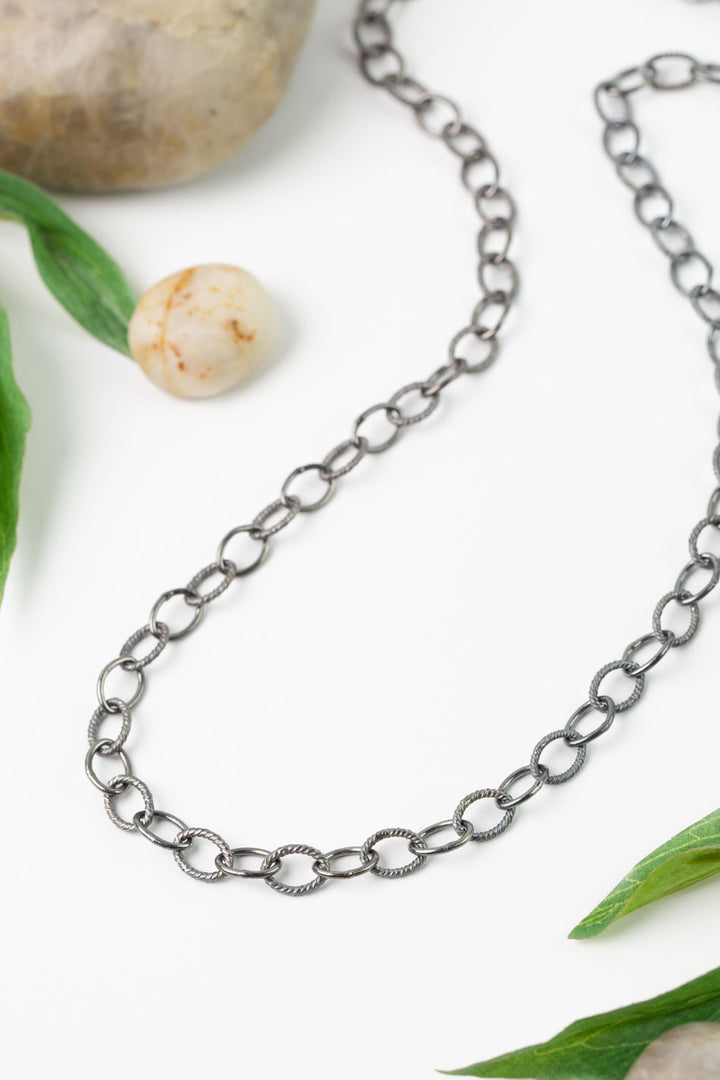 One Of A Kind 36.25" Sterling Silver Simple Necklace