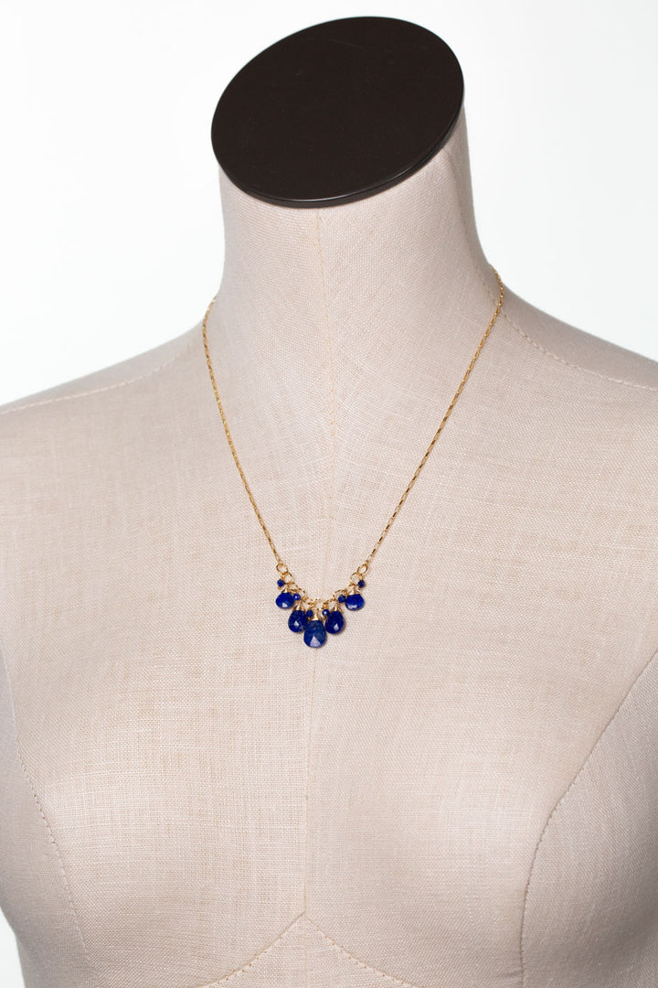 One Of A Kind 18-20" Lapis Collage Necklace