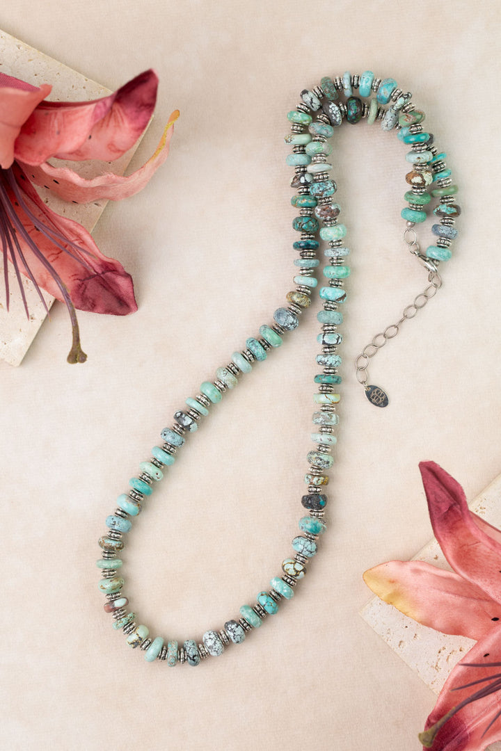One Of A Kind 25-27" Natural Turquoise Simple Necklace