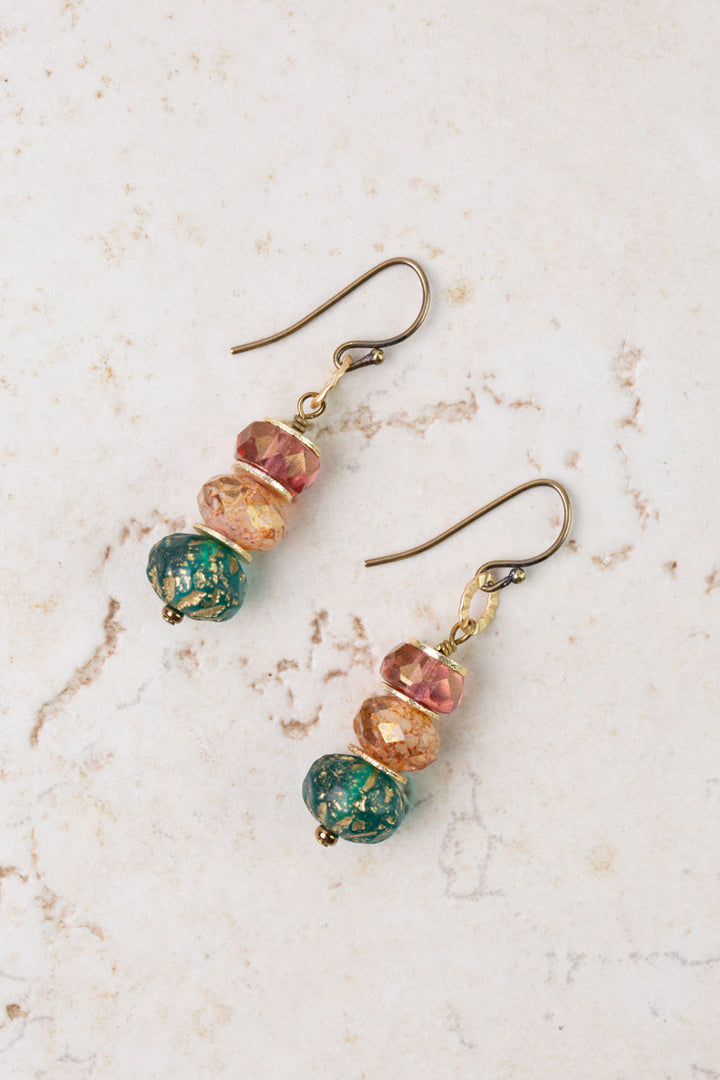 Farmers Market Czech Glass Dangle Earrings