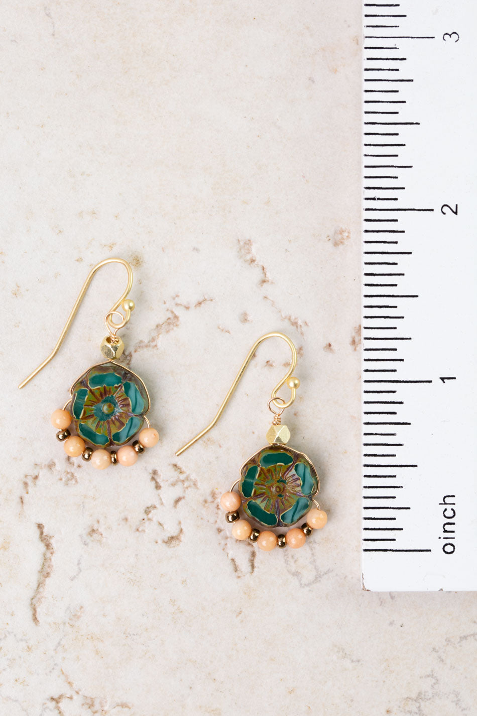 Farmers Market Czech Glass Dangle Earrings