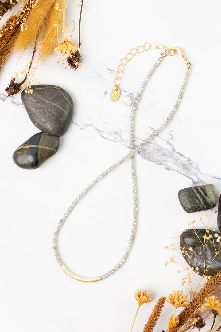 Equinox 15-17" Moonstone Simple Necklace
