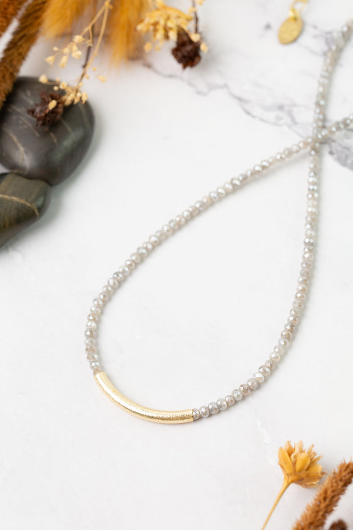 Equinox 15-17" Moonstone Simple Necklace