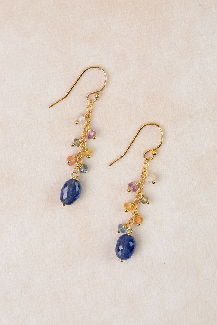 One Of A Kind Sapphire Dangle Earrings