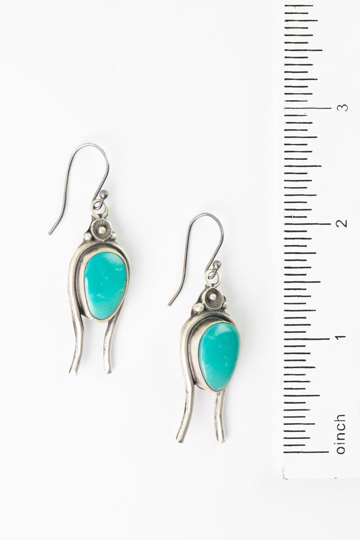 Native American Kingman Turquoise Earrings