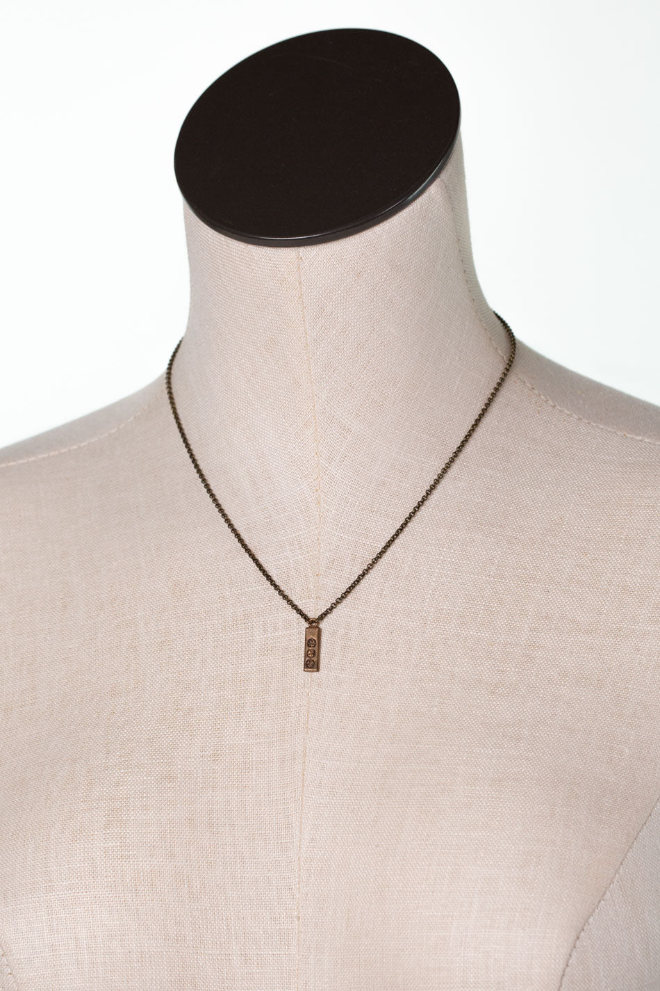 Crisp Autumn 16-18" Brass Simple Necklace