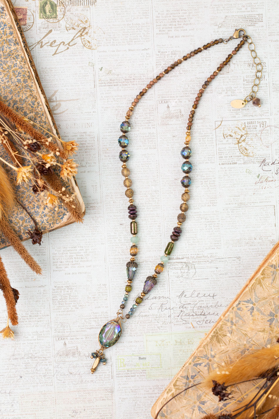 Crisp Autumn 16-18" Crystal Simple Necklace