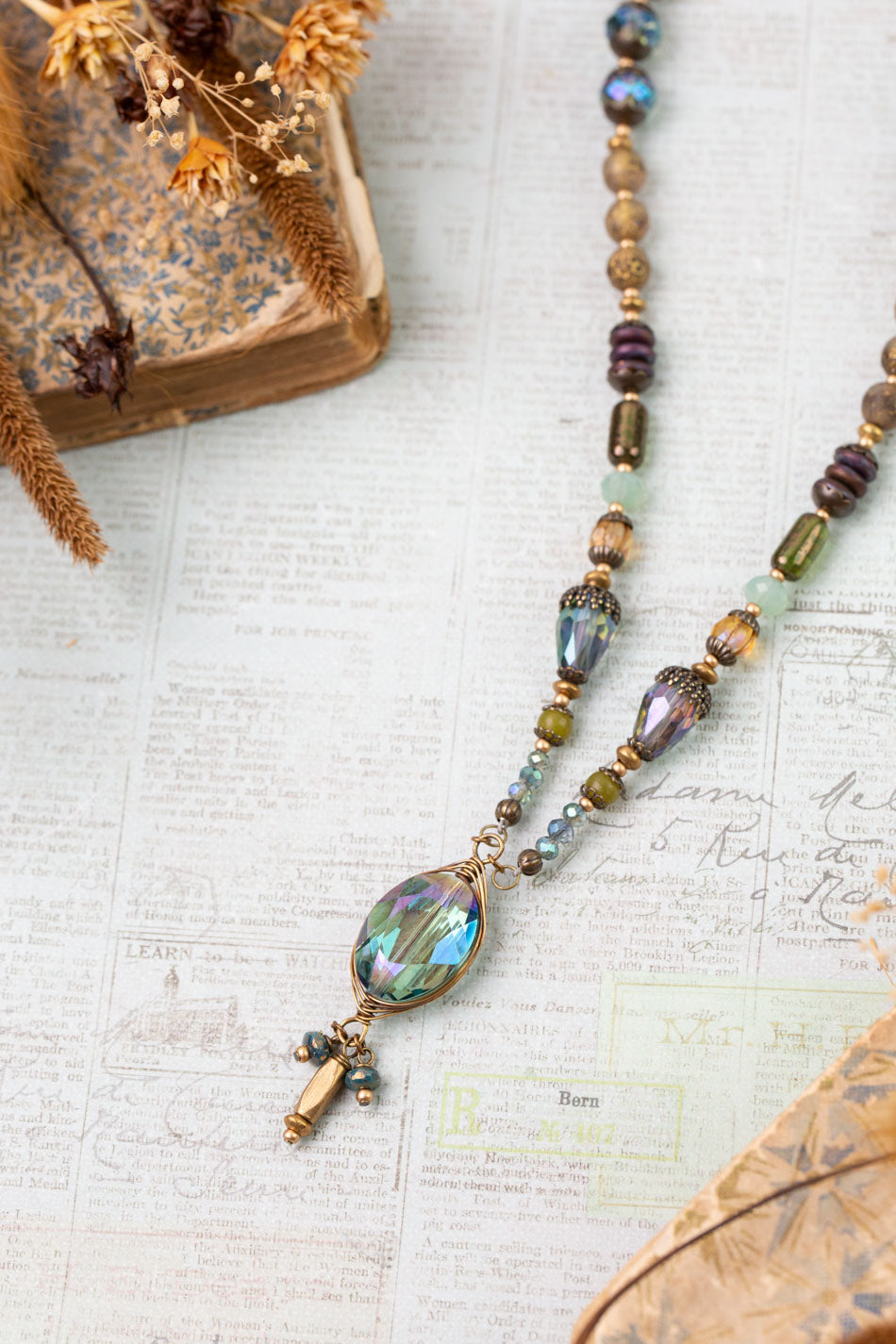 Crisp Autumn 16-18" Crystal Simple Necklace