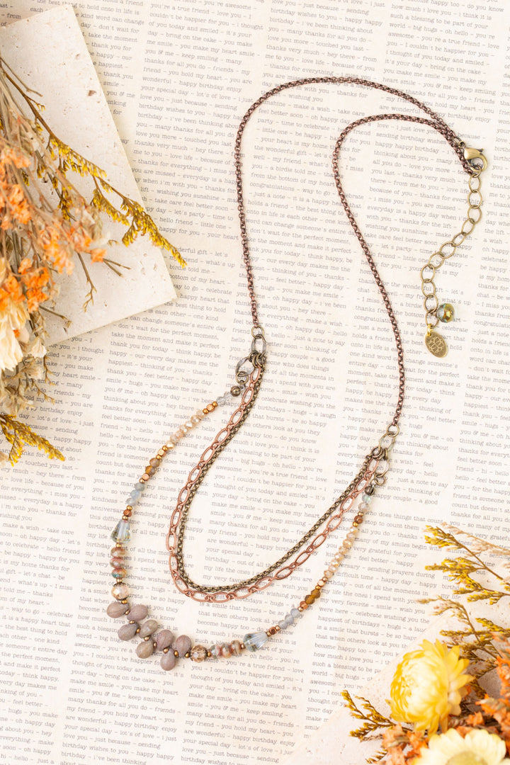 Copper Tides 31-33" Statement Necklace