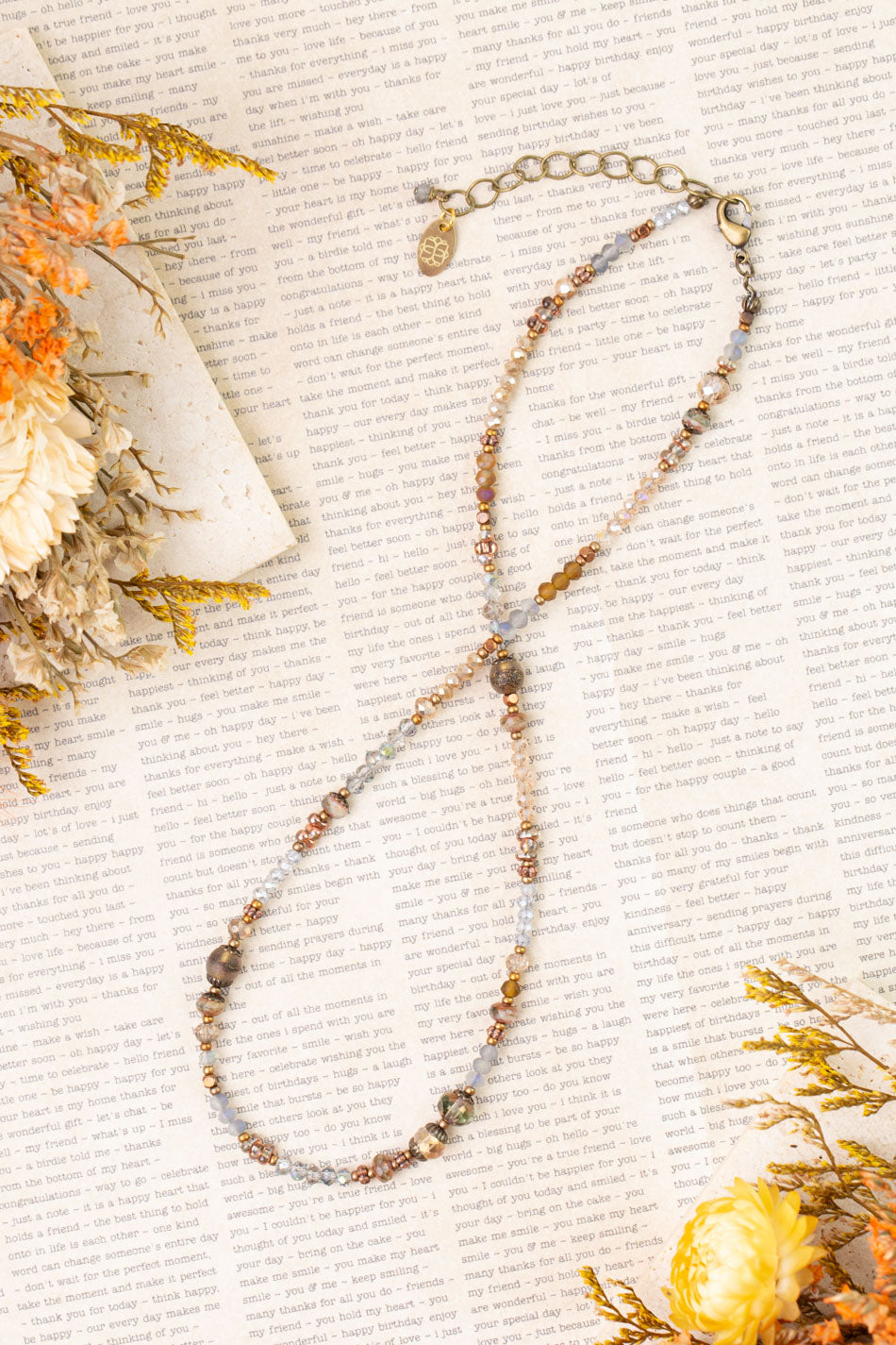 Copper Tides 16.5-18.5" Simple Necklace