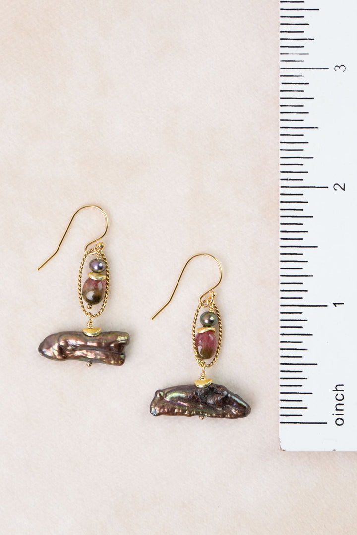 Persephone Freshwater Pearl Dangle Earrings