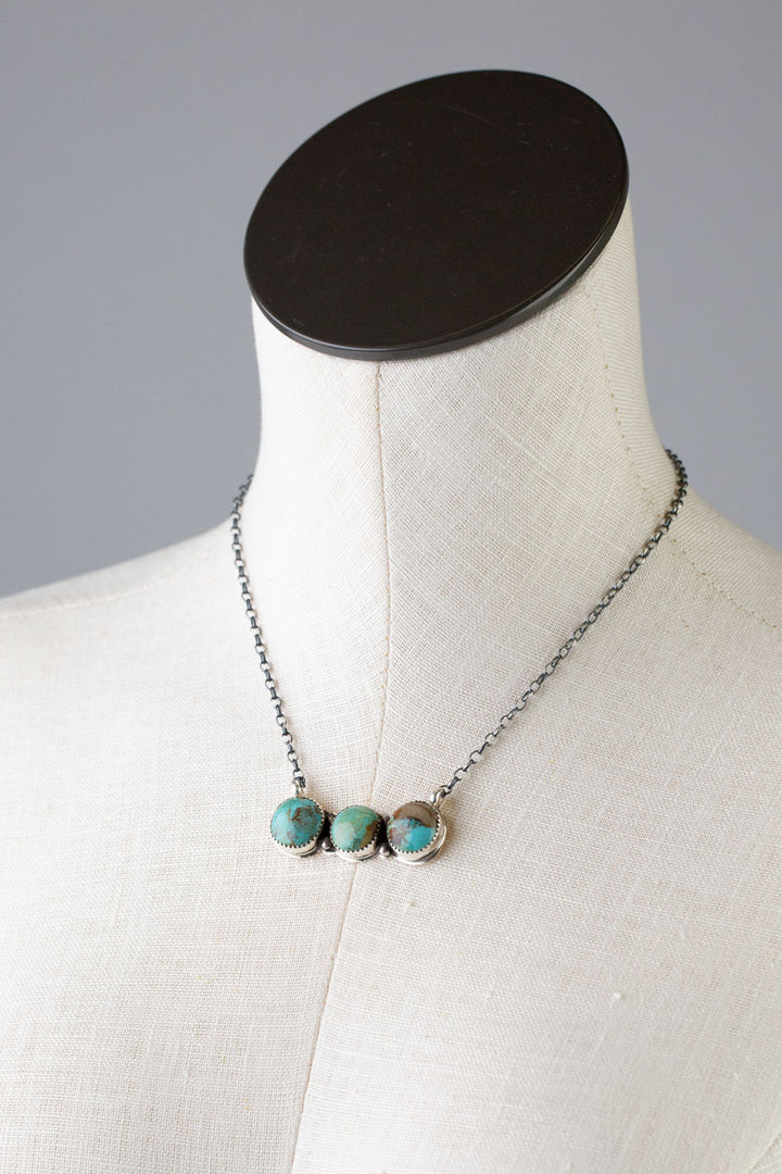Native American 17" Kingman Turquoise Necklace