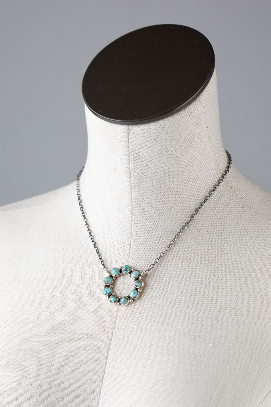 Native American 17" Turquoise Necklace