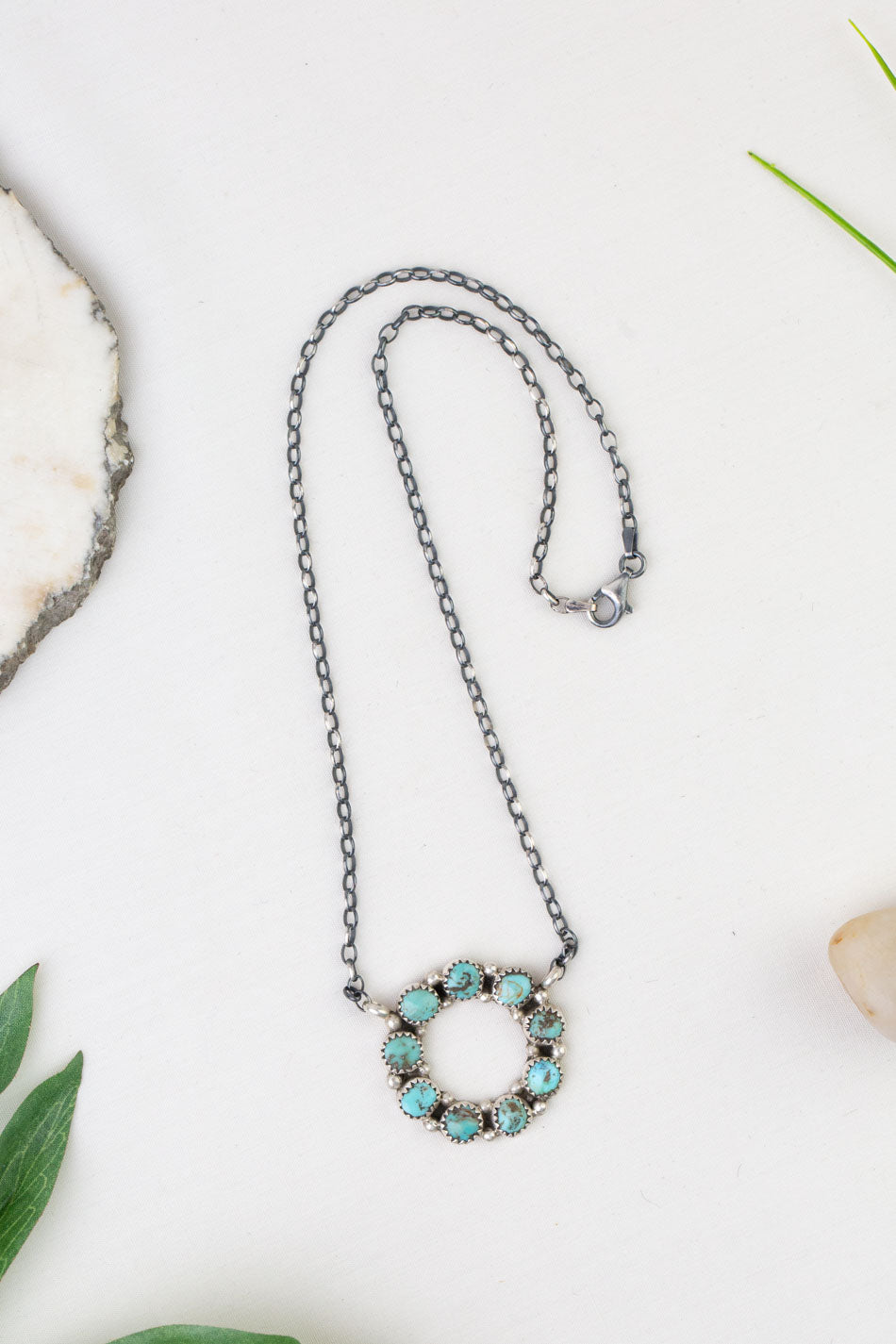 Native American 17" Turquoise Necklace