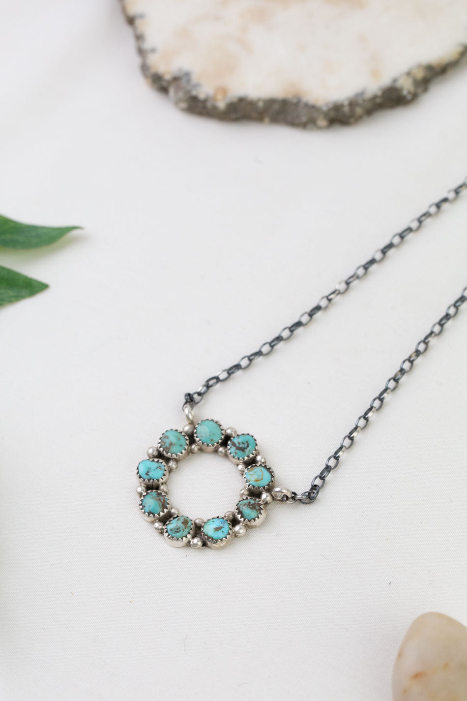 Native American 17" Turquoise Necklace