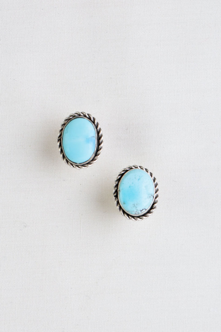 Native American Golden Hills Turquoise Earrings