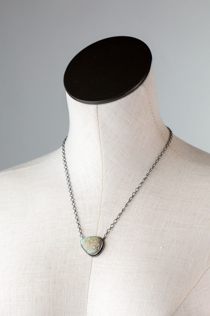 Native American 19.5" Thunder Mountain Turquoise Necklace