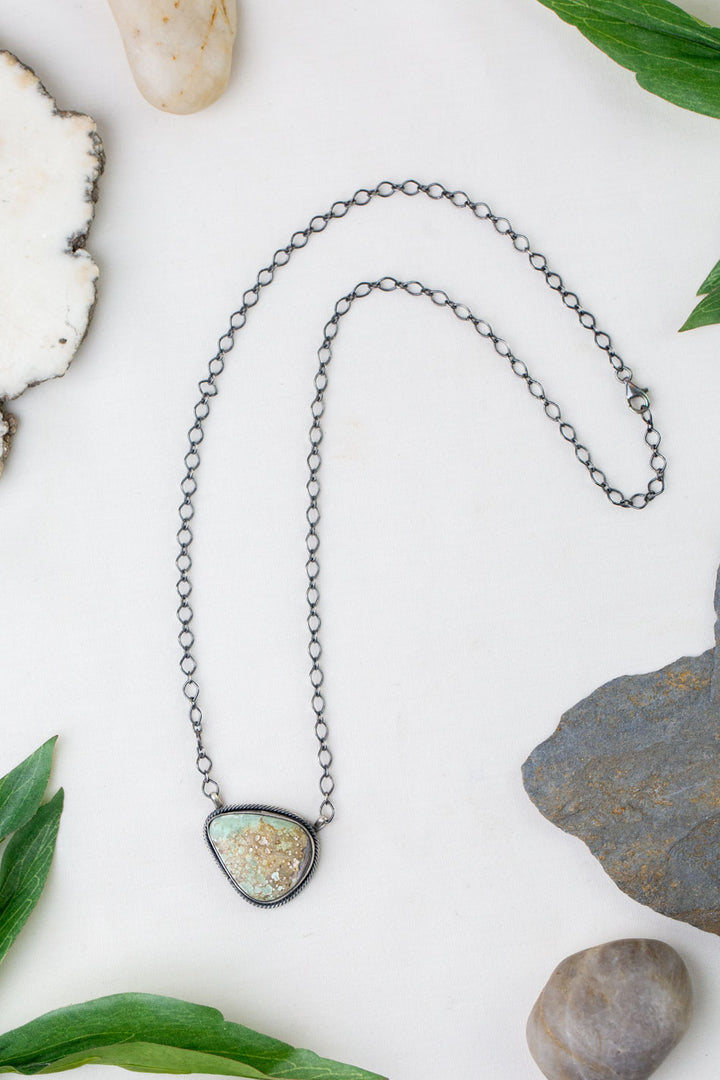 Native American 19.5" Thunder Mountain Turquoise Necklace