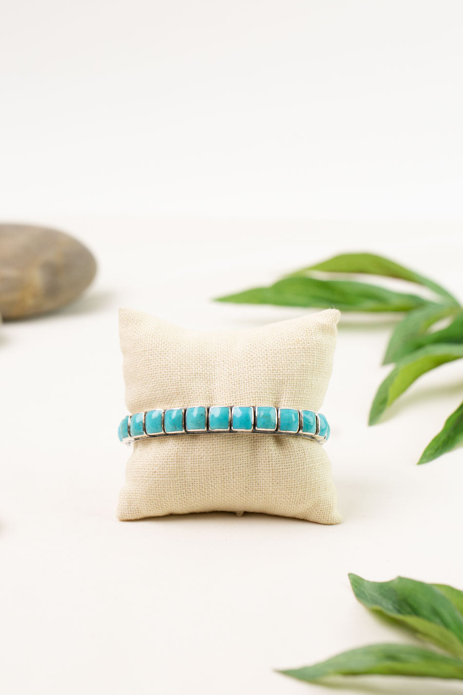 Federico 3" Turquoise Sterling Silver Bracelet
