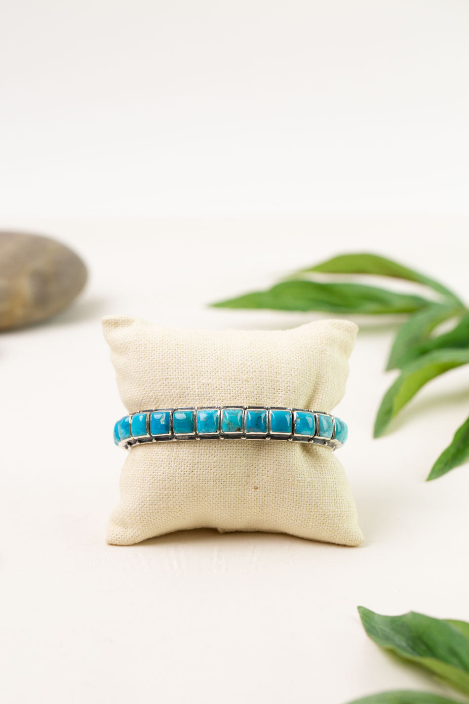 Federico 3" Turquoise Sterling Silver Bracelet