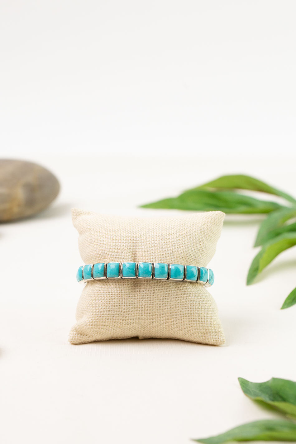 Federico 2.75" Turquoise Sterling Silver Bracelet