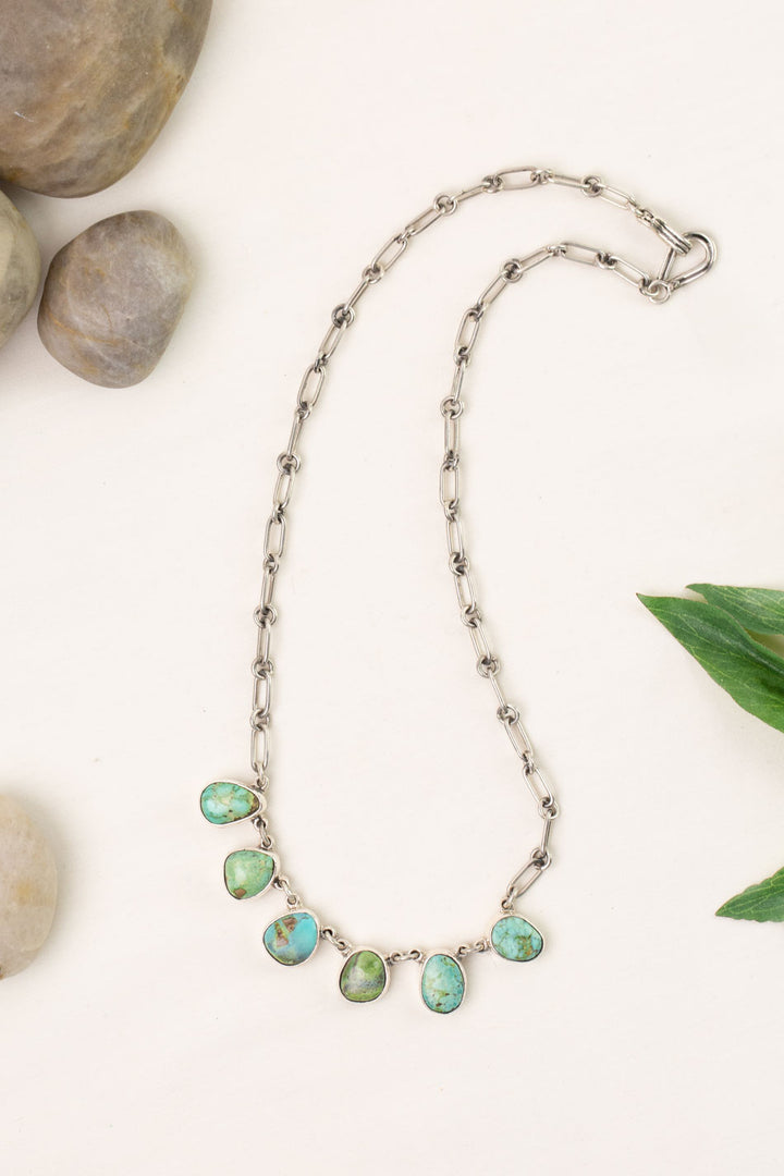 Federico 20" Turquoise Sterling Silver Necklace