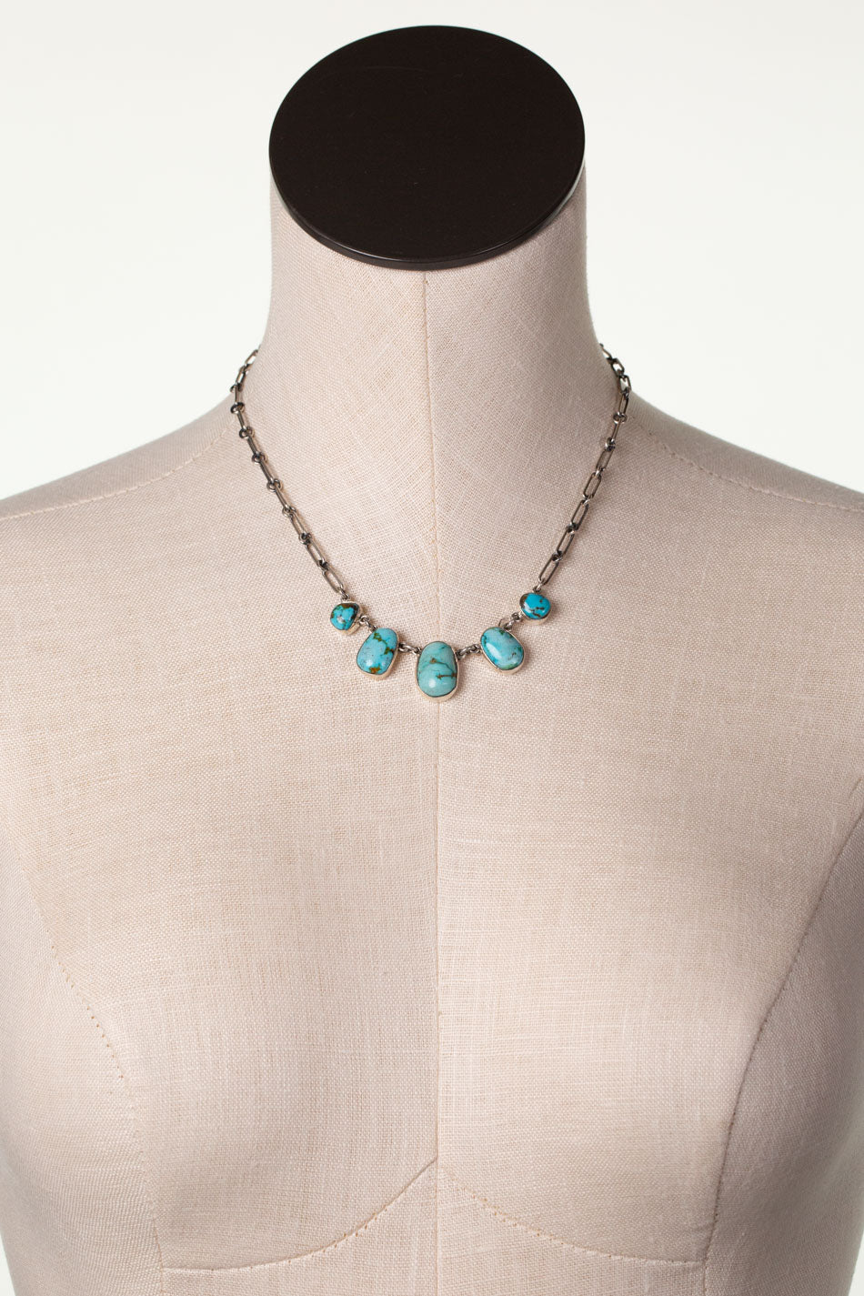 One Of A Kind 17.5" Royston Turquoise Statement Necklace