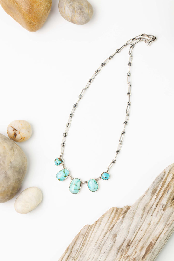 One Of A Kind 17.5" Royston Turquoise Statement Necklace