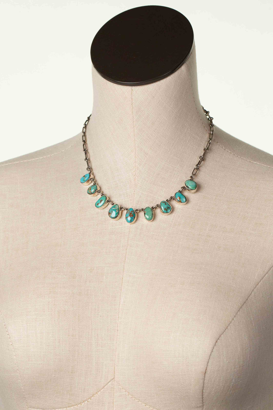 One Of A Kind 17.5" Royston Turquoise Statement Necklace