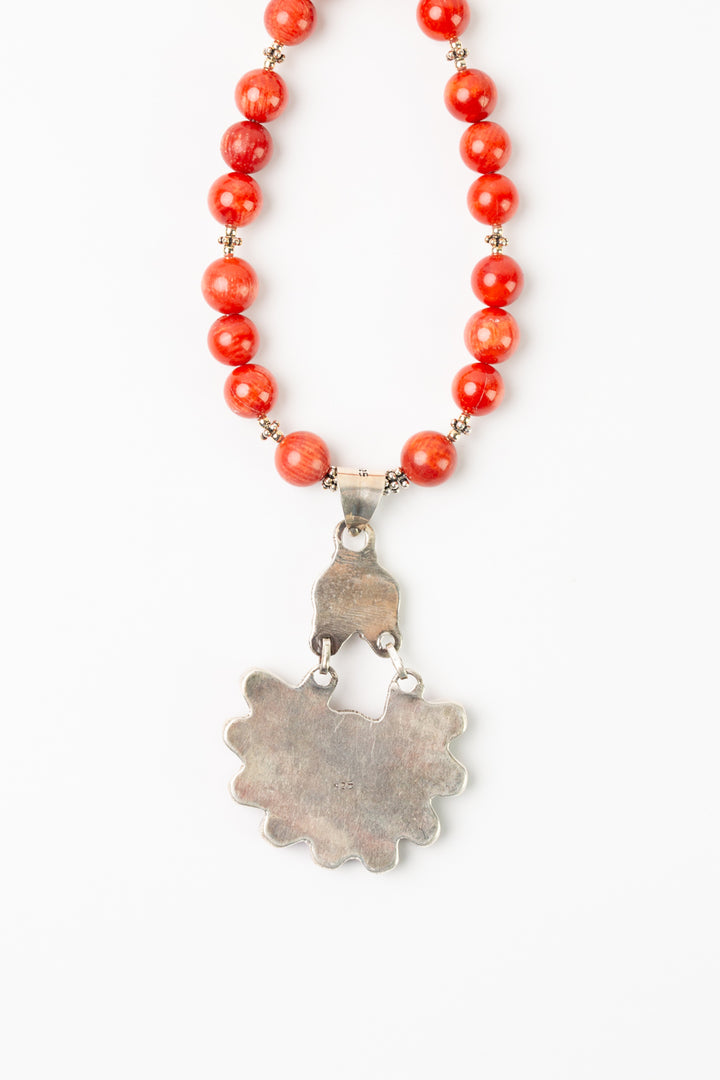 One Of A Kind 25-27" Coral Statement Necklace