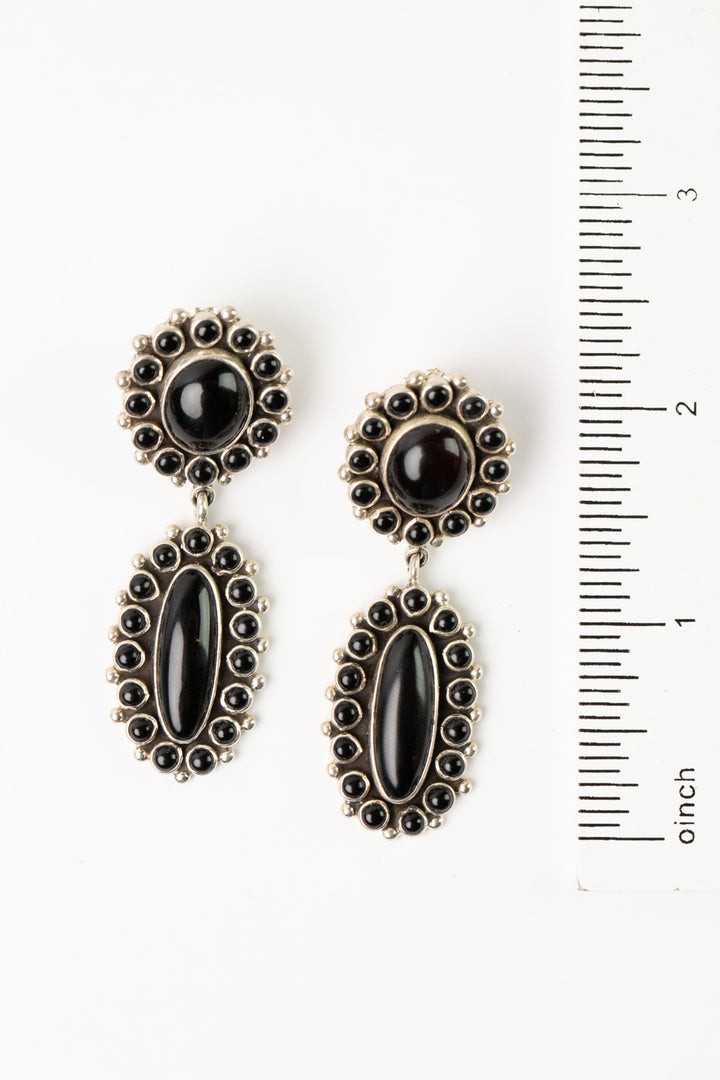 Federico Onyx Statement Earrings