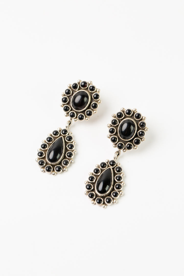 Federico Onyx Statement Earrings