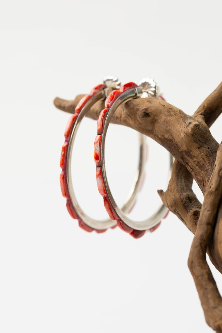 Federico Spiny Oyster Hoop Earrings