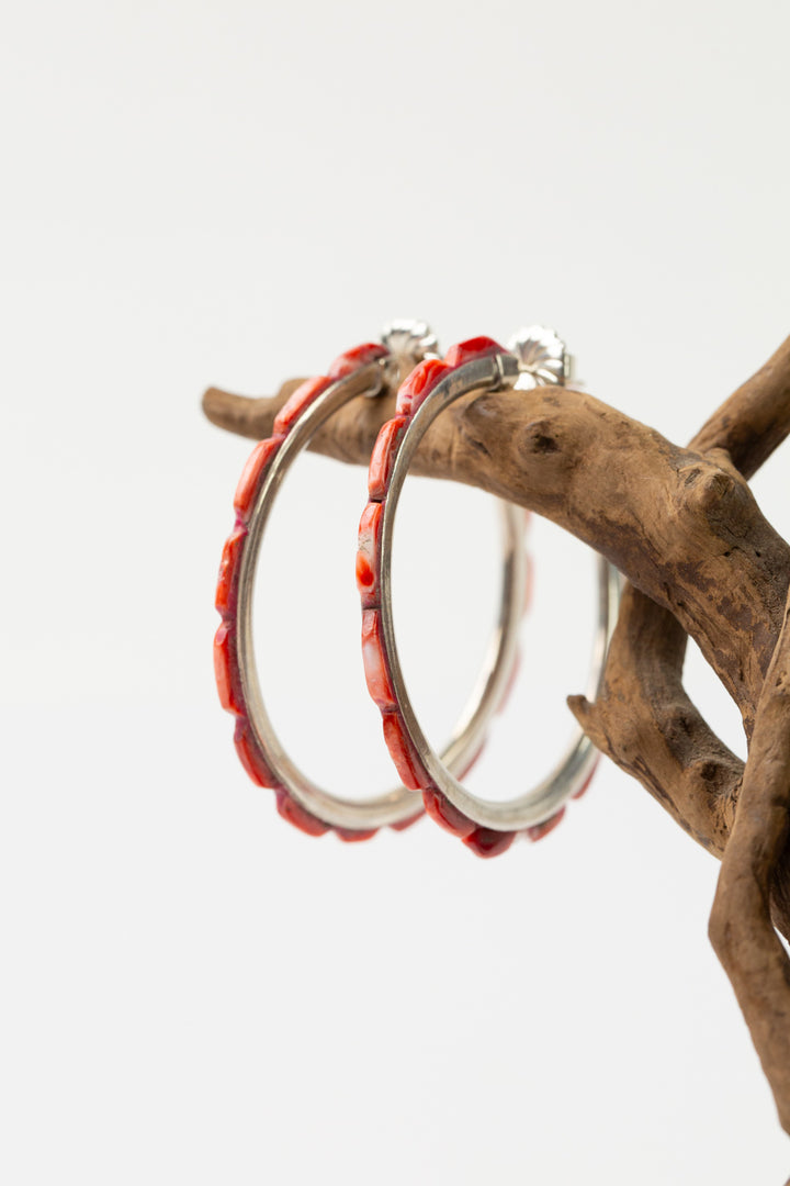 Federico Spiny Oyster Hoop Earrings