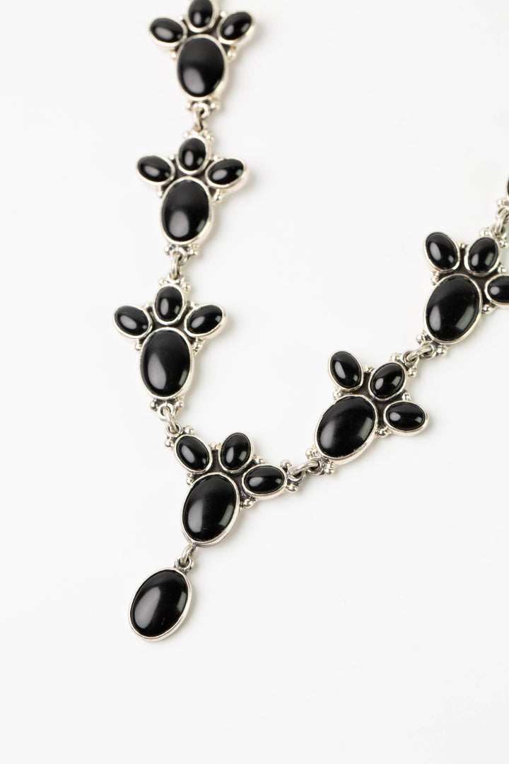 Federico 21.25-23.25" Onyx Statement Necklace