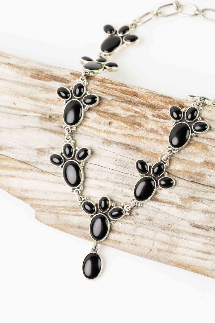 Federico 21.25-23.25" Onyx Statement Necklace
