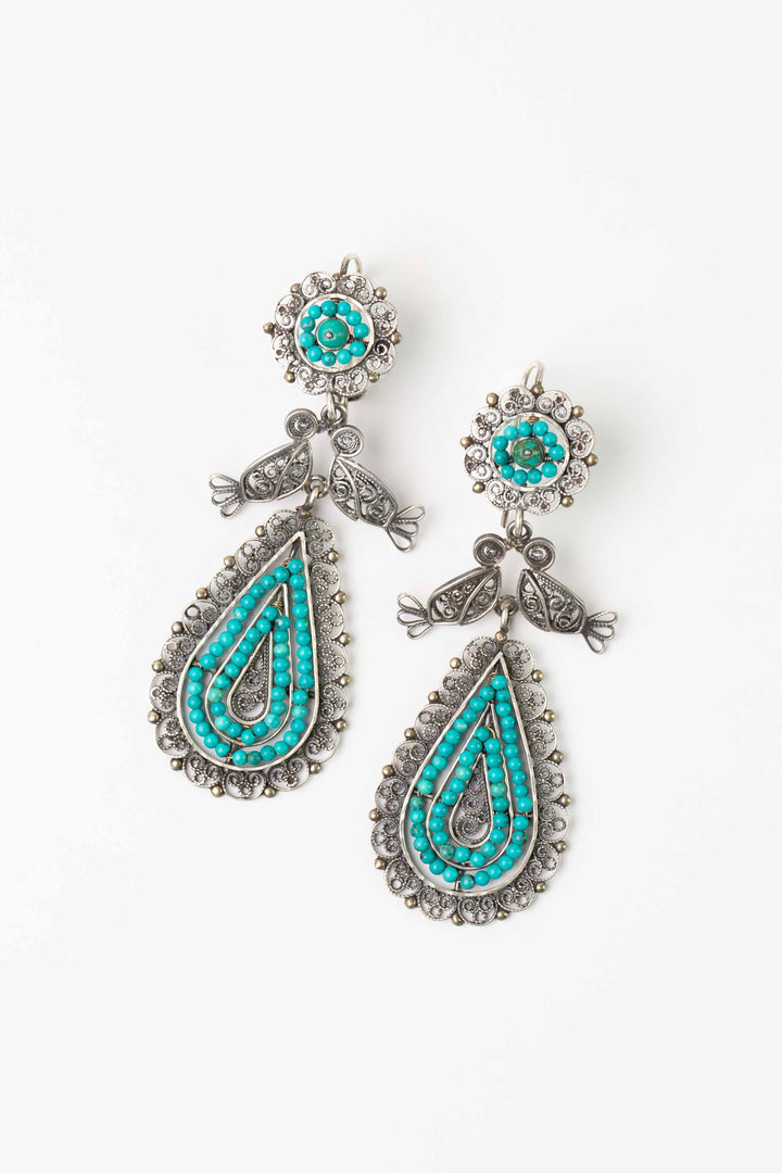 Federico Turquoise Statement Earrings