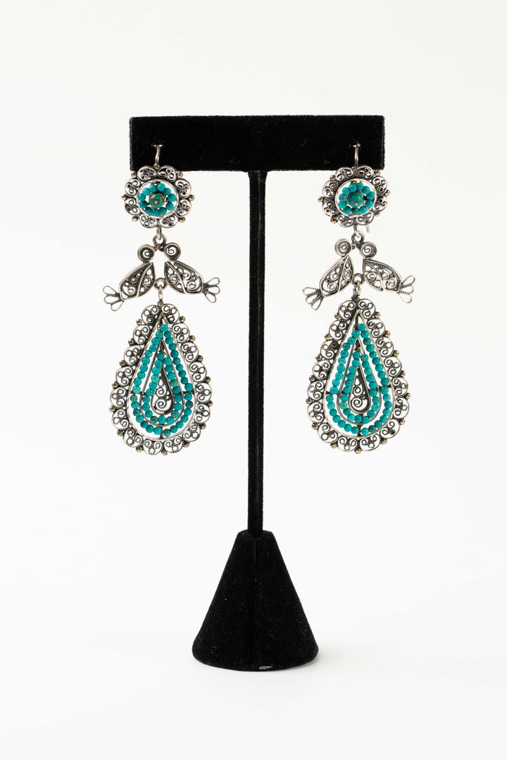 Federico Turquoise Statement Earrings
