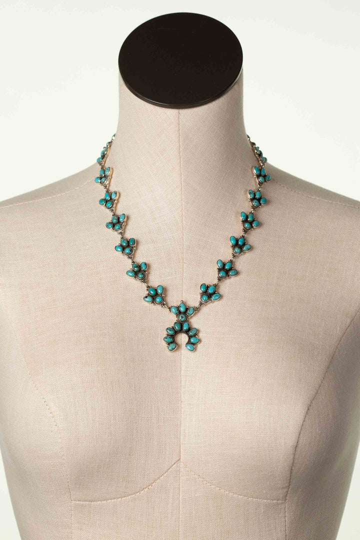 Federico 20.5" Kingman Turquoise Statement Necklace