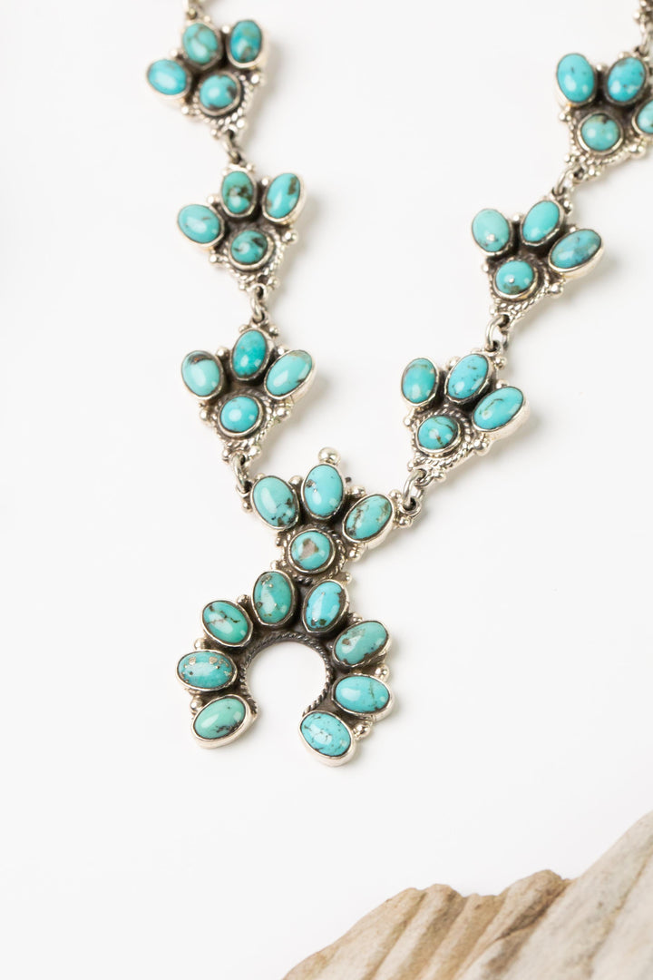 Federico 20.5" Kingman Turquoise Statement Necklace