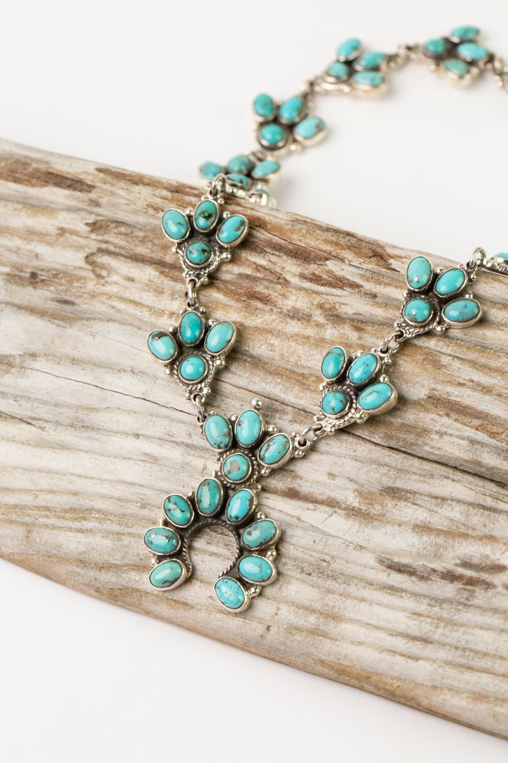 Federico 20.5" Kingman Turquoise Statement Necklace
