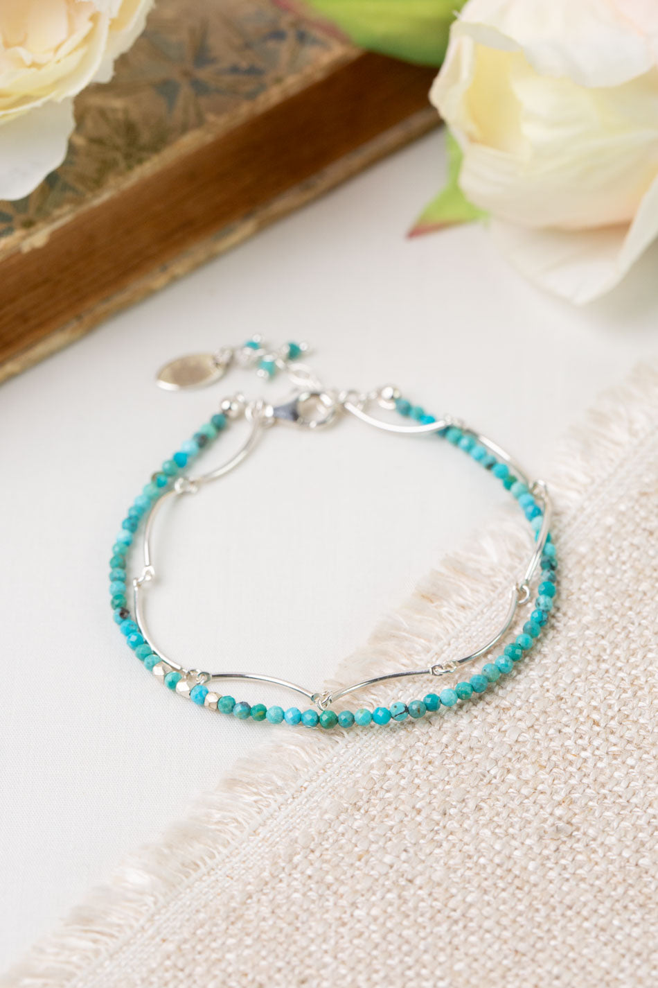 Primrose 7.5-8.5" Turquoise Multistrand Bracelet
