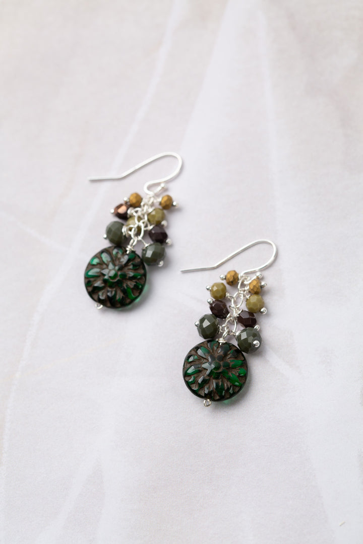Promise Crystal With Czech Glass Simple Earrings