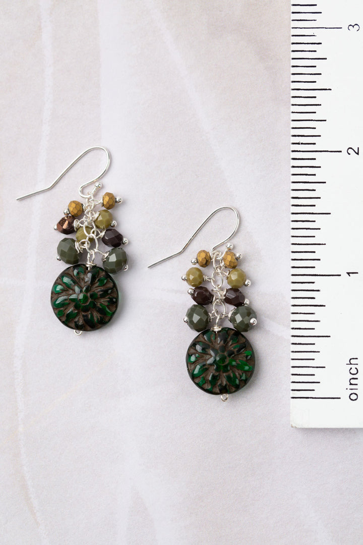Promise Crystal With Czech Glass Simple Earrings