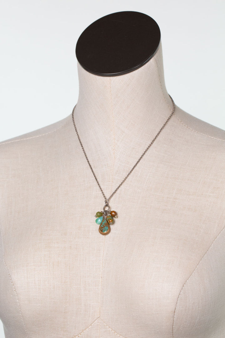 Remedy 17.5-19.5" Jade, Peruvian Opal Simple Necklace