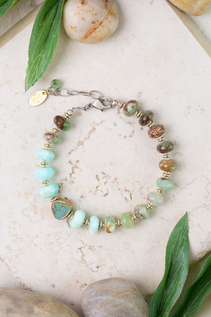 Remedy 7.5-8.5" Peruvian Opal Simple Bracelet