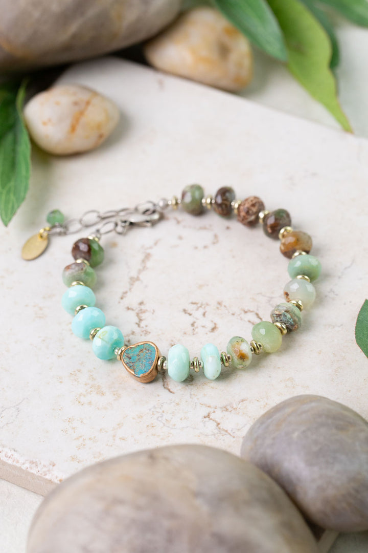 Remedy 7.5-8.5" Peruvian Opal Simple Bracelet