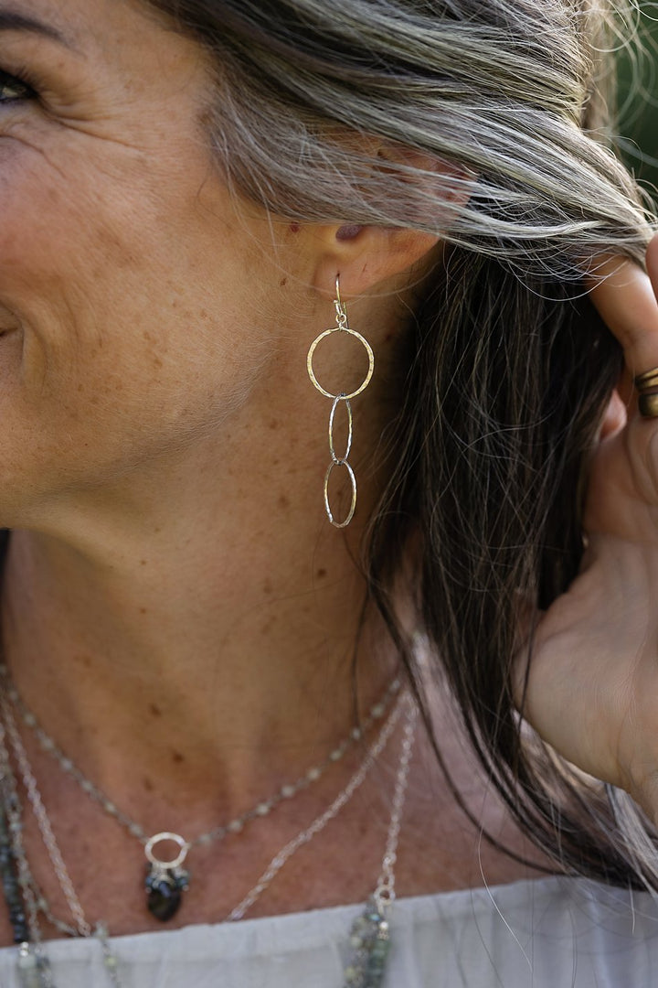 Resilience Sterling Silver Rings Simple Earrings