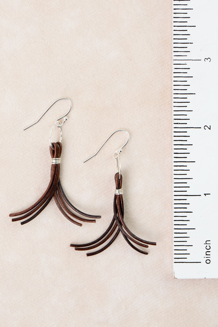 Revolution Leather Tassel Earrings