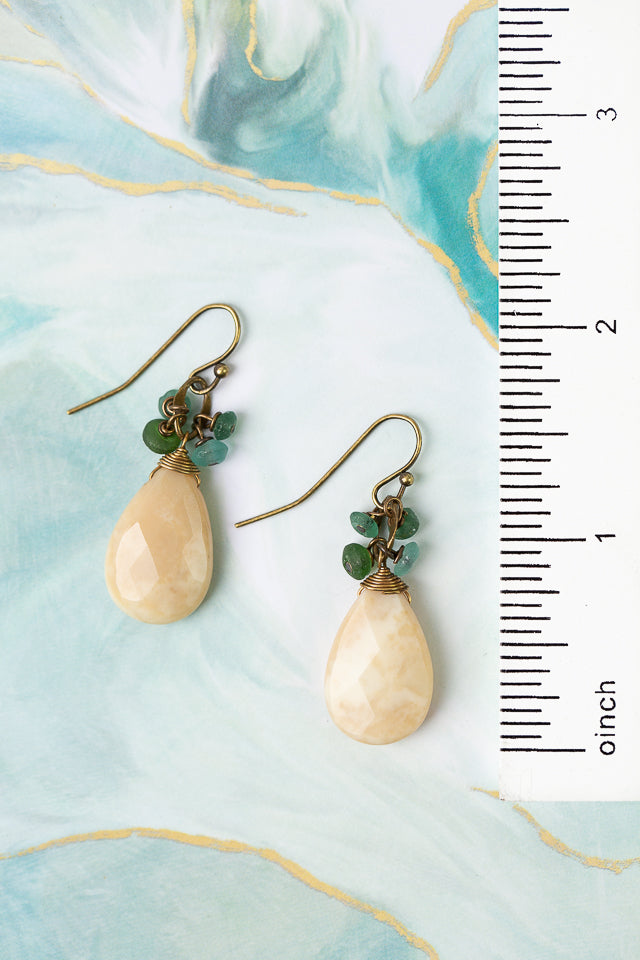 River Ridge Honey Opal Simple Earrings